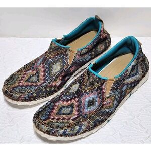 Twisted X Zero-X Women's 11M Multicolor Aztec Slip On Shoes WZXS002 Western